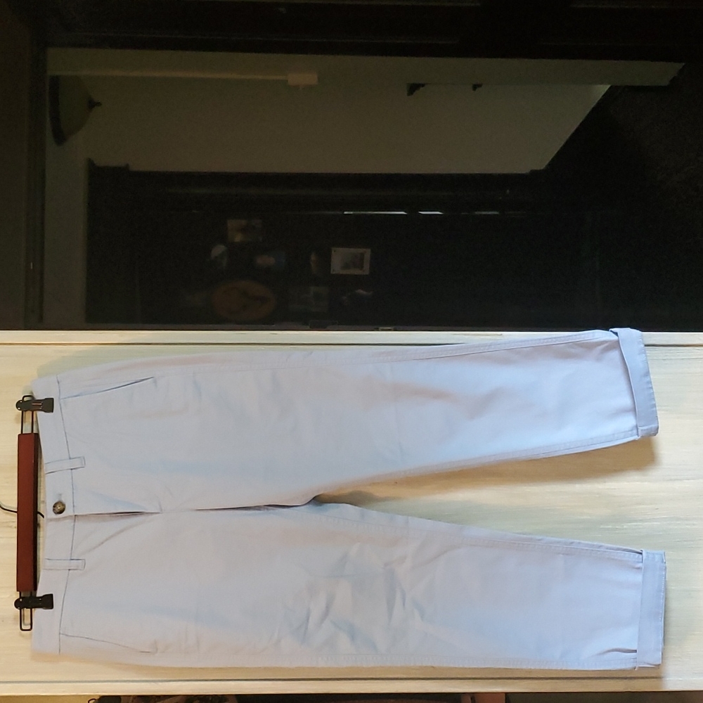 Light blue, jcrew high rise girlfriend chino